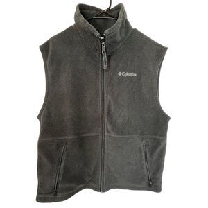 Columbia Black Warm Zip Up Sweater Vest With Pockets